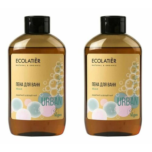 Ecolatier Пена для ванн Амарант и Белый чай, 600мл, 2 уп. пена для ванн ecolatier urban лаванда и нектарин 600мл