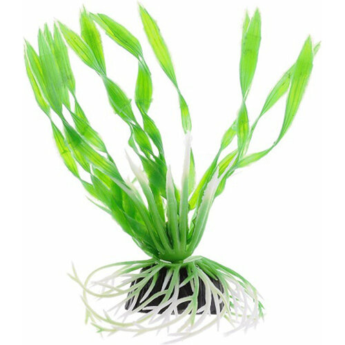 Растение для аквариума пластиковое Валиснерия спиральная зеленая, BARBUS, Plant 014 10 см искусственное растение barbus валлиснерия спиральная 10 см зеленый