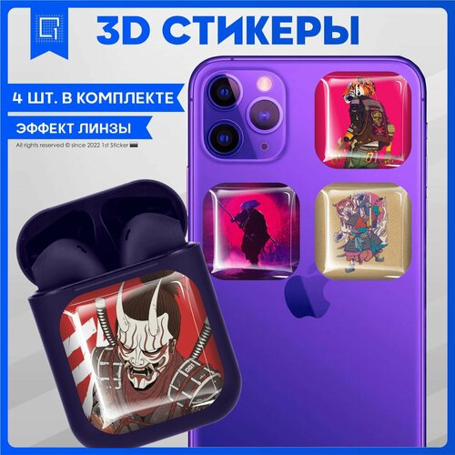 стикерпак cyber corporation набор наклеек кибер корпорации для творчества Наклейки на телефон 3D Стикеры Кибер Ниндзя