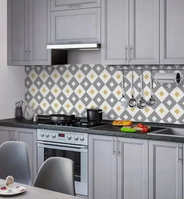 Кухонный фартук на стену. Панель интерьерная Скандия 60*300 см(0,75мм)