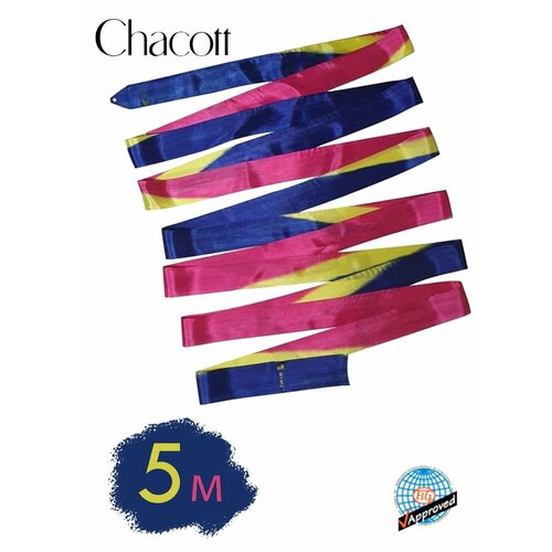Лента CHACOTT Gradation цветная 5м. 248 (Синий-Розовый-Желтый) FIG розовый, синий, желтый