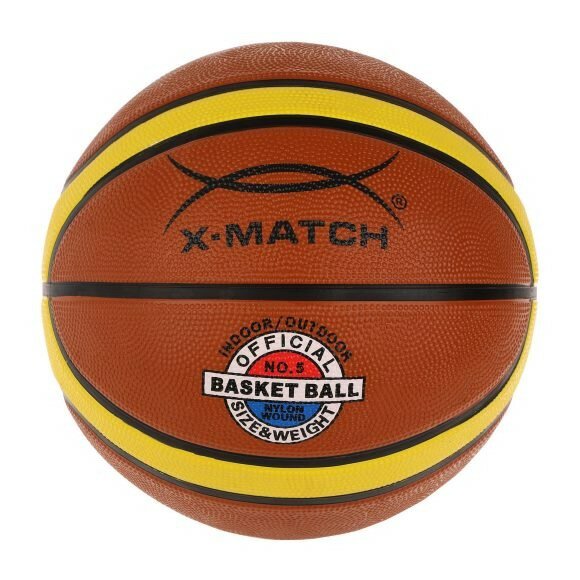 Мяч баскетбольный Х-Маtch размер 5 резина 500 г. 56498