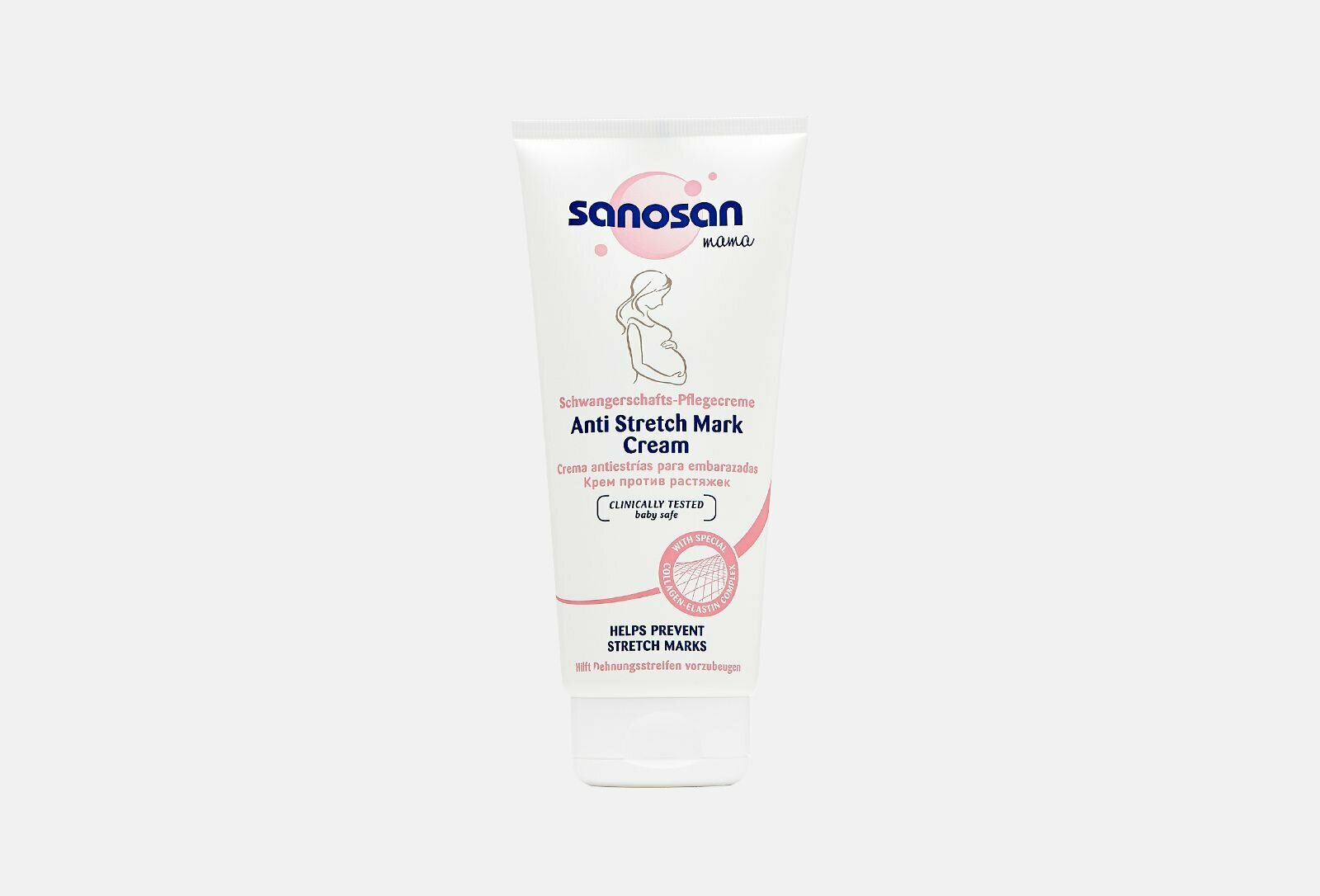 Крем против растяжек sanosan mama anti-stretch mark cream