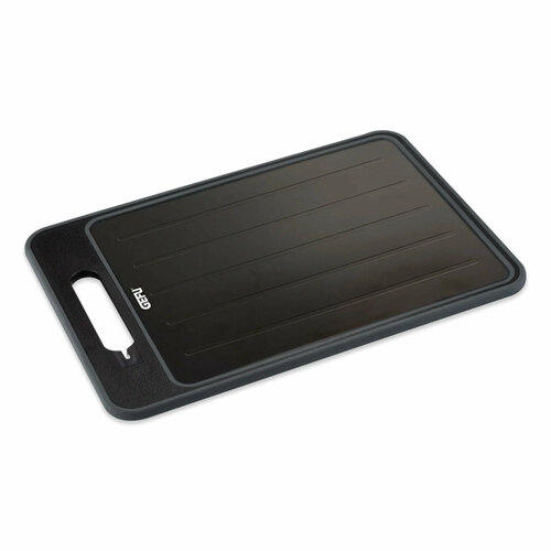 Доска для быстрой разморозки продуктов с точилкой для ножей 365 см алюминий пластик черный 13991 7190₽