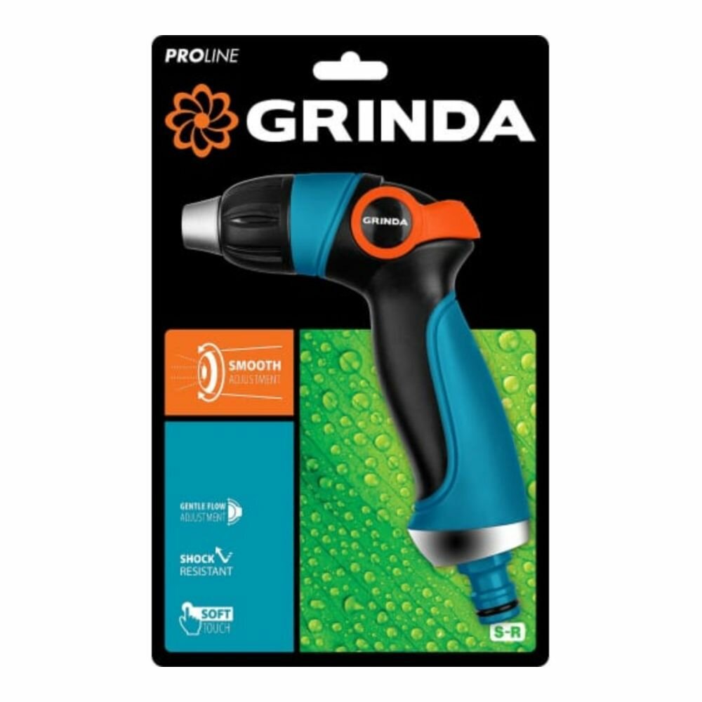 Изображение Пистолет поливочный двухкомпонентный GRINDA PROLine S-R 429101