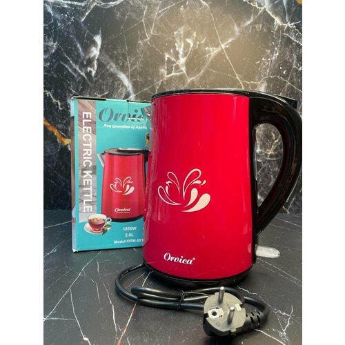 Электрический чайник красныйчерный от бренда Orvica модель ORM-8016 - это безопасный и удобный чайник для дома который прослужит вам верой и правдой долгие годы 300000₽
