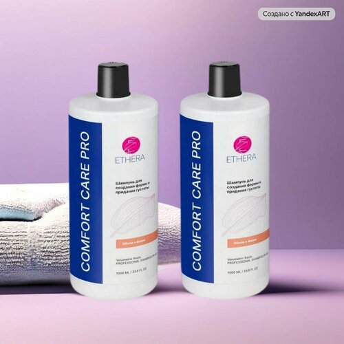 Профессиональный шампунь ETHERA для создания формы и придания густоты волос 1000 мл 2 шт 1216₽