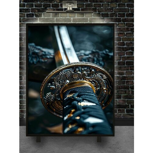 Картина на холсте на подрамнике сабля