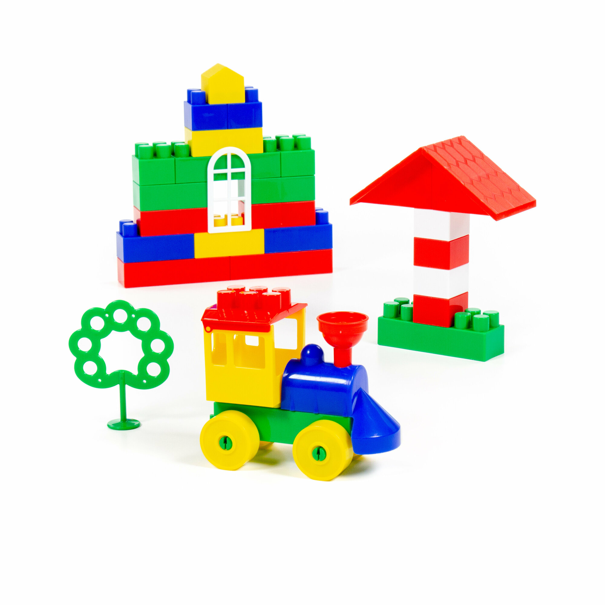 Конструктор "Строитель" (Мини, 44 элемента) (в мешке) — фото 1