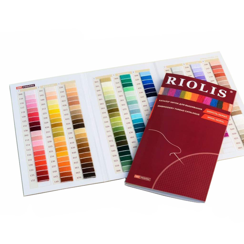 Мулине нитки для вышивания Риолис, 20 м*10 шт (шерсть, акрил), цвет 151 — фото 1