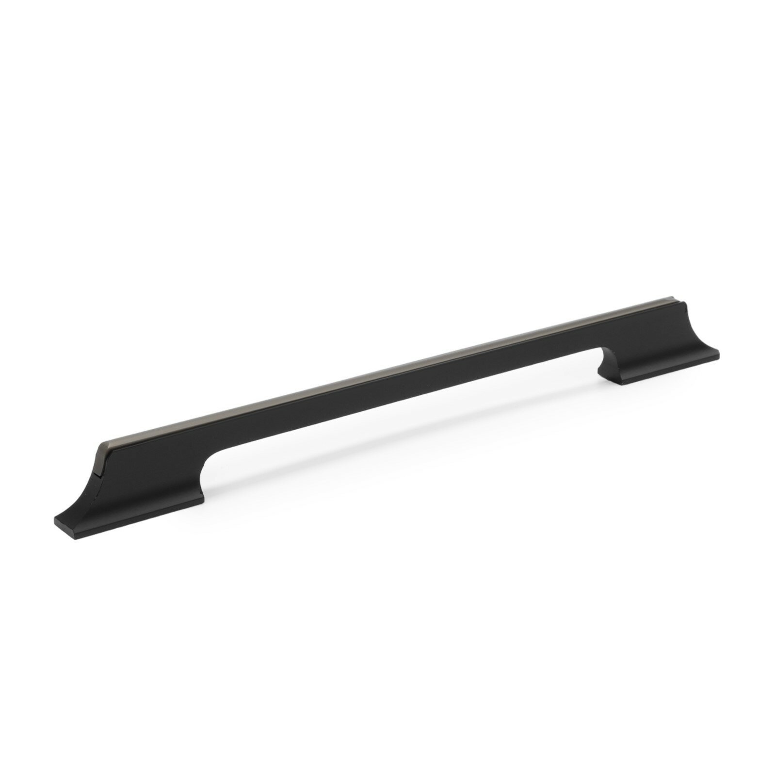 Ручка-скоба CAPPIO, алюминий, м/о 224 мм, цвет черный с серой вставкой, 10444965