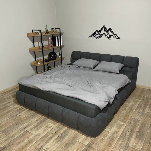 Изображение товара Кровать VIERO Букле, мягкое изголовье, 180х200 см, с ортопедическим основанием, без подъемного механизма