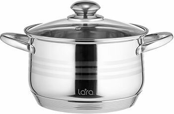 Кастрюля Lara Sonata LR02-582 3.9л серебристый