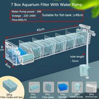 Аквариумный фильтр водопад настенный, 7Box, EU Plug