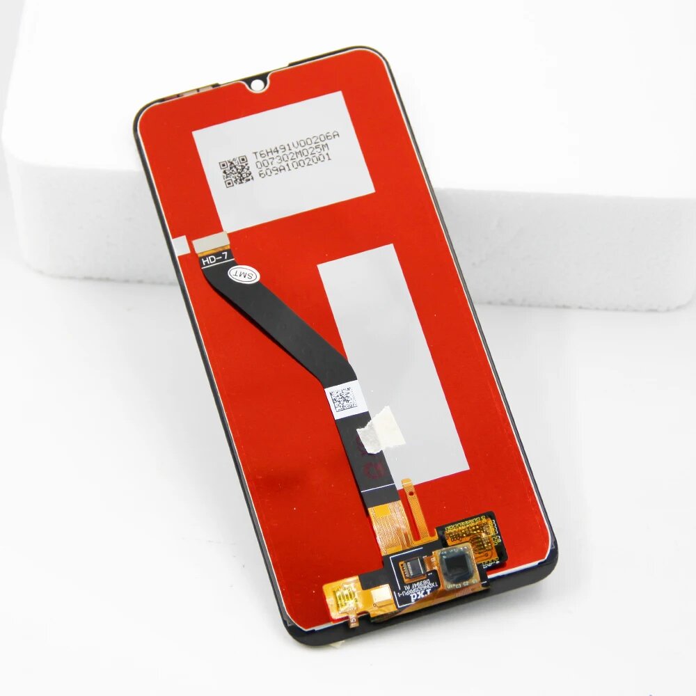 6,09-дюймовый ЖК-экран для Huawei Y6 2019, замена дигитайзера сенсорного экрана с рамкой для Huawei Y6 2019 MRD-LX1F, Black With Frame — фото 1