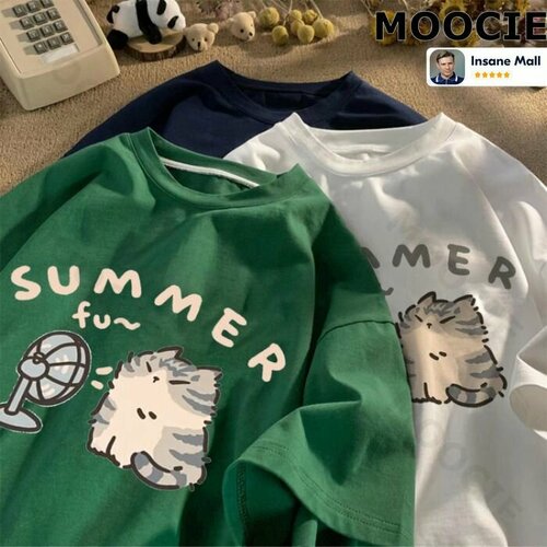 фото Футболка moocie, размер l, зелёный
