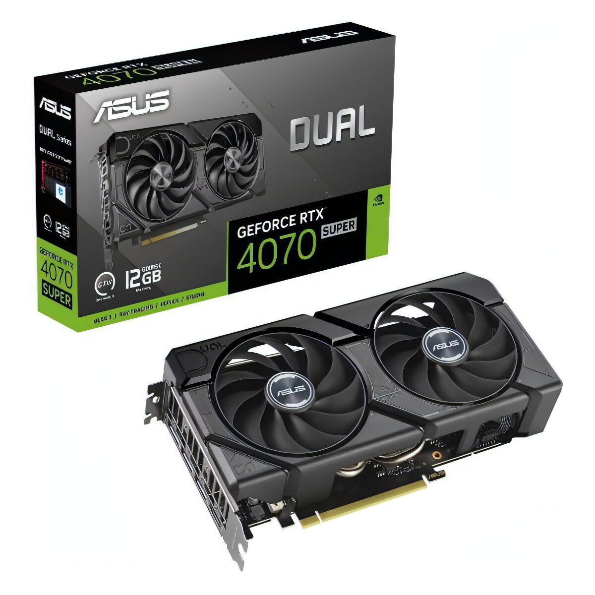 Видеокарта ASUS RTX 4070 SUPER EVO 12GB (DUAL-RTX4070S-12G-EVO)
