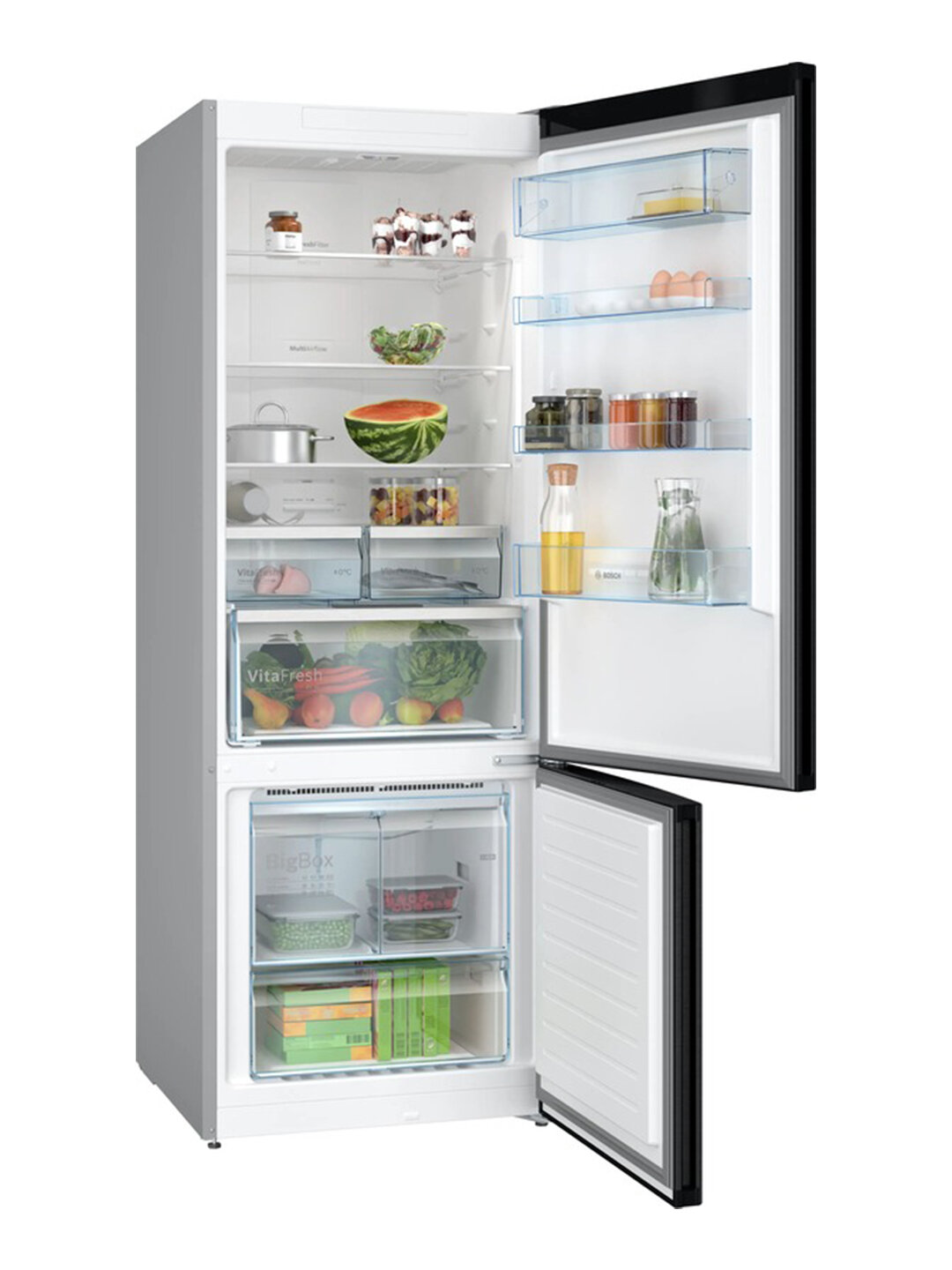 Холодильник Bosch KGN56CX30U, электронное управление, класс A++, 70x178x80 см