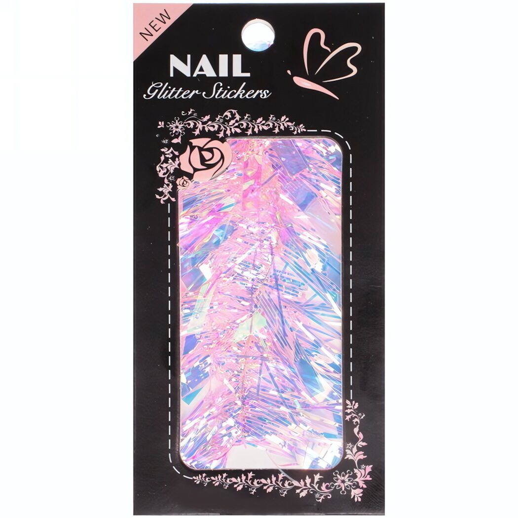 Фольга для нейл-арта «Nail Art Design», золото/серебро/розовый, 14х7см