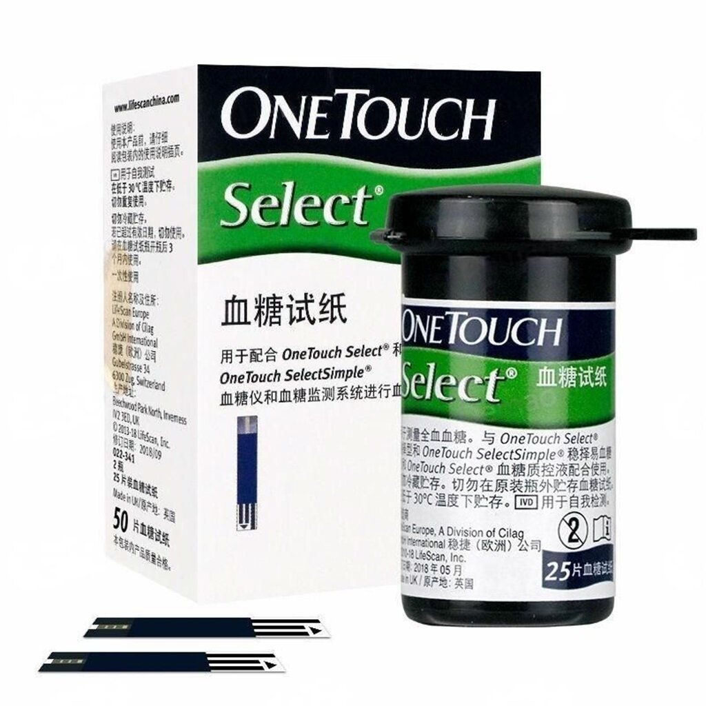 Тест-полоска Simple OneTouch selection-выбор в один клик, 50 штук, действительна до 2026.05