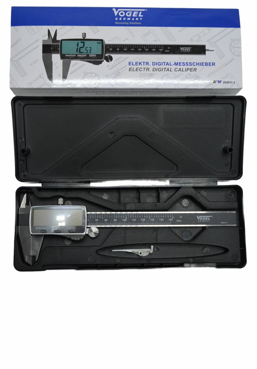 Штангенциркули ШЦЦ 150 в пластиковом корпусе Vogel арт. 202011-3