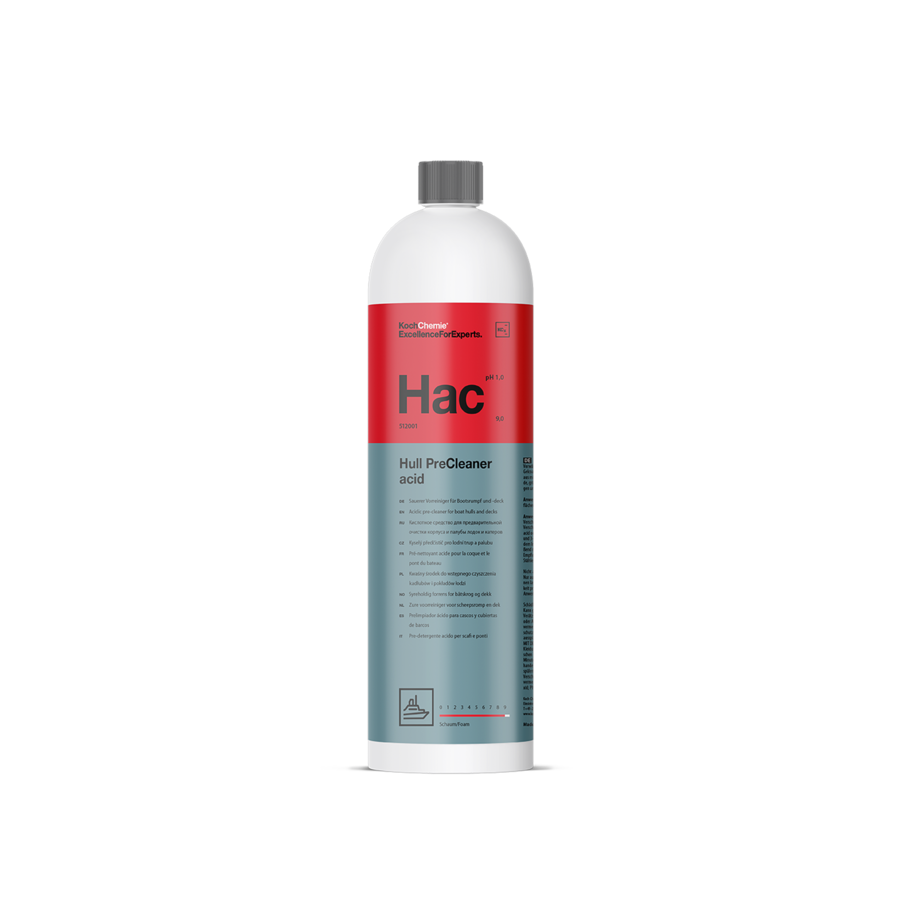 Koch-Chemie | MARINE | Hull Precleaner acid - Кислотное средство для предварительной очистки корпуса и палубы лодок и катеров (1 л)