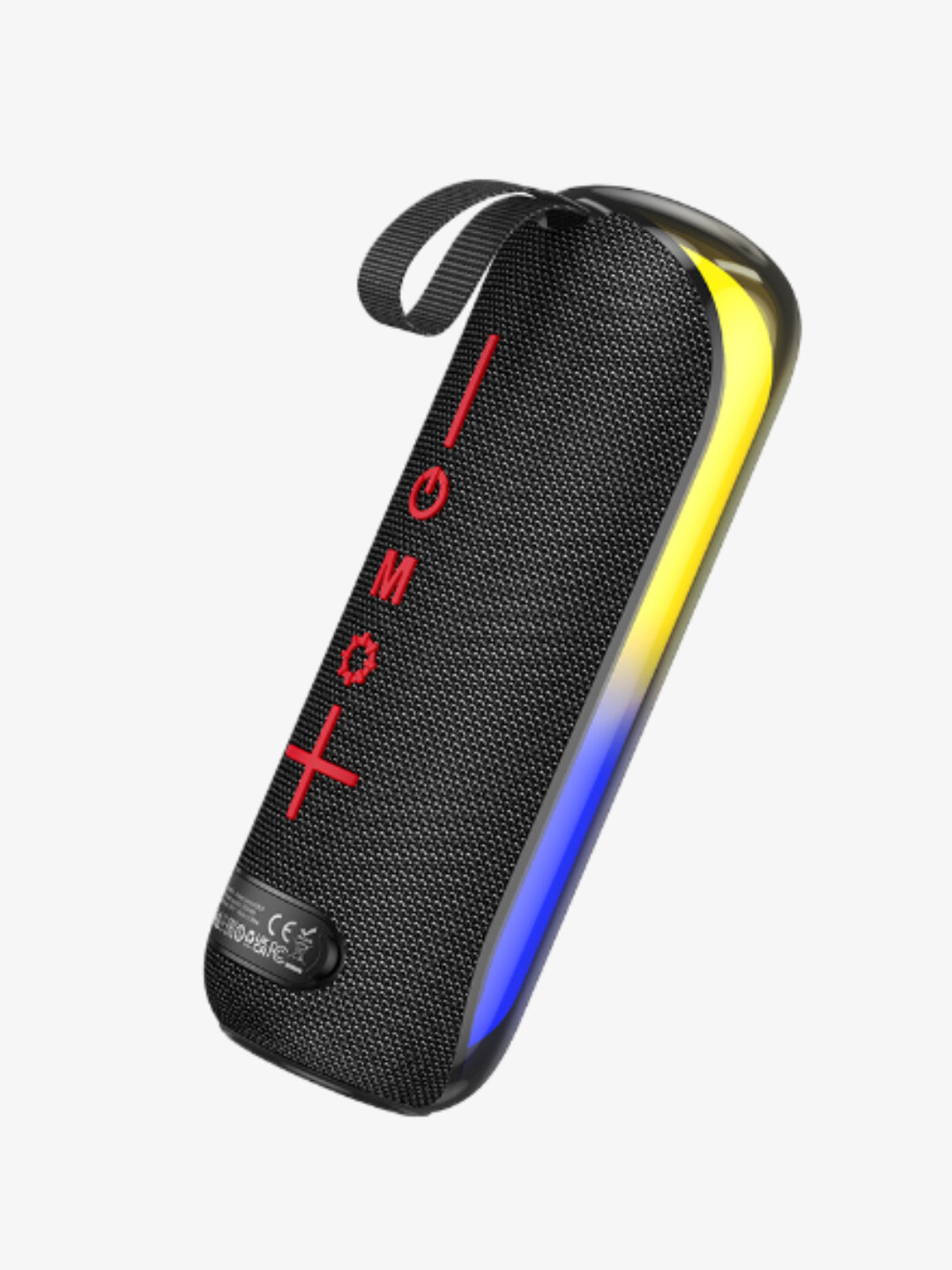 Портативная беспроводная колонка BOROFONE BR44 10Вт FM+AUX+USB+microSD+Bluetooth, радужная подсветка, черный