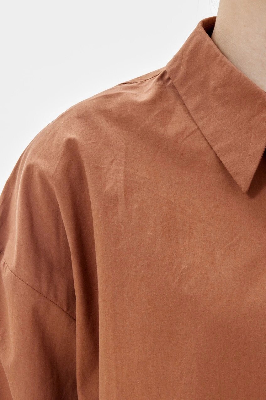 Рубашка Selfie, размер M, коричневый — фото 1