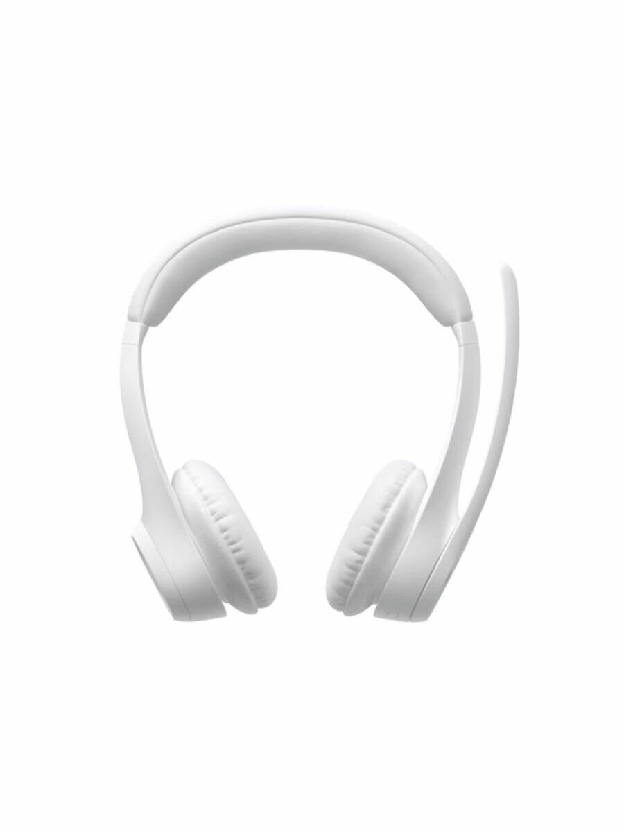 Logitech Zone 300 Bluetooth-гарнитура через голову, беспроводная, 20 часов работы от аккумулятора, белая