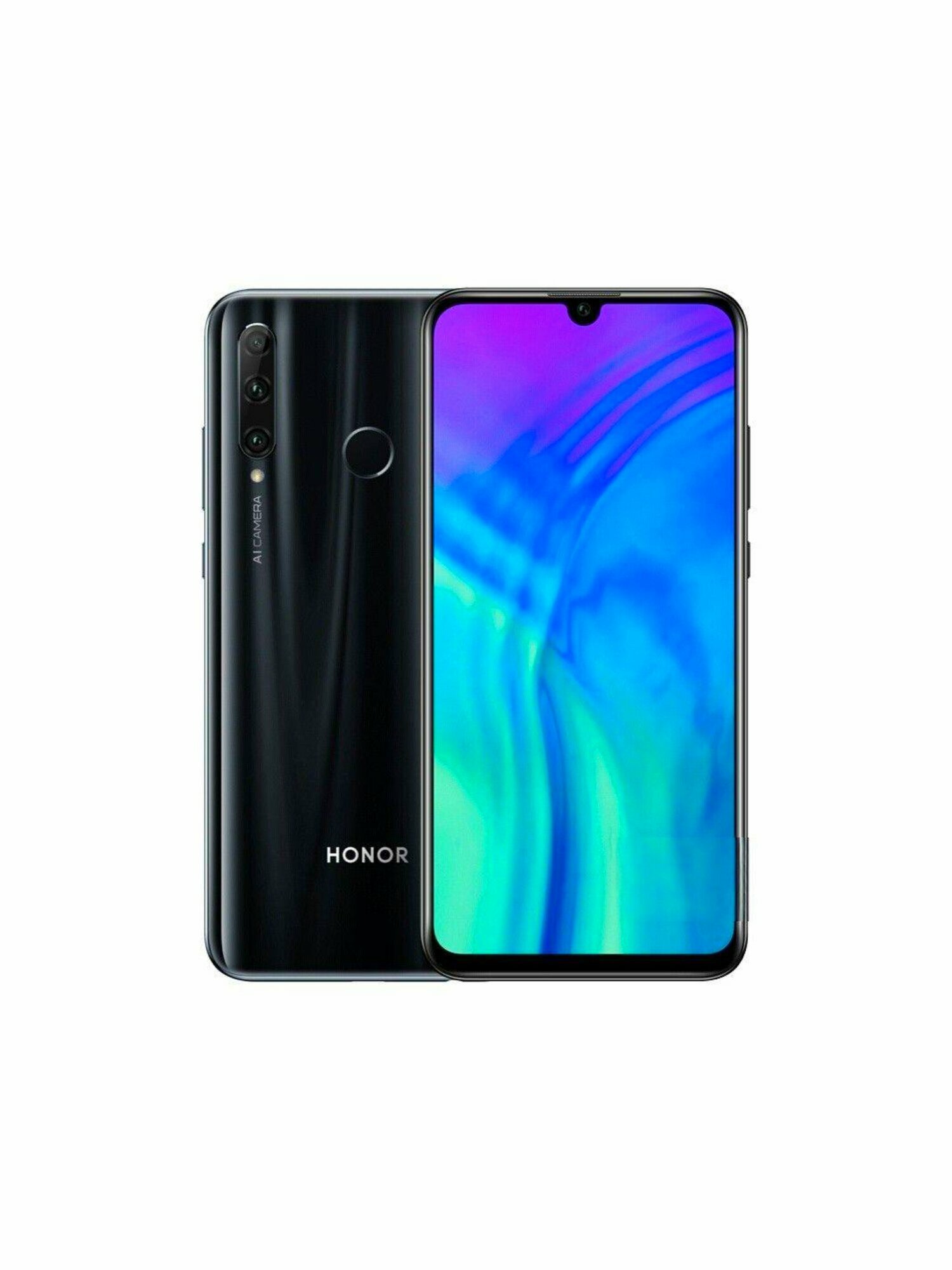 Смартфон Honor 20I Global, RU, 6/256 ГБ, черный, восстановленный, полный комплект.