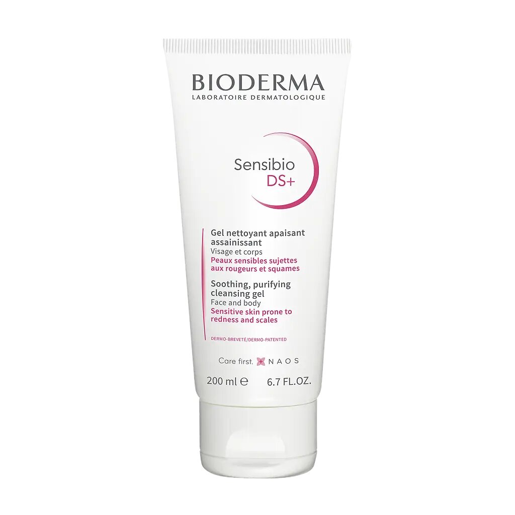 Bioderma Sensibio DS+ Гель очищающий для кожи лица с покраснениями и шелушениями 200 мл 1 шт