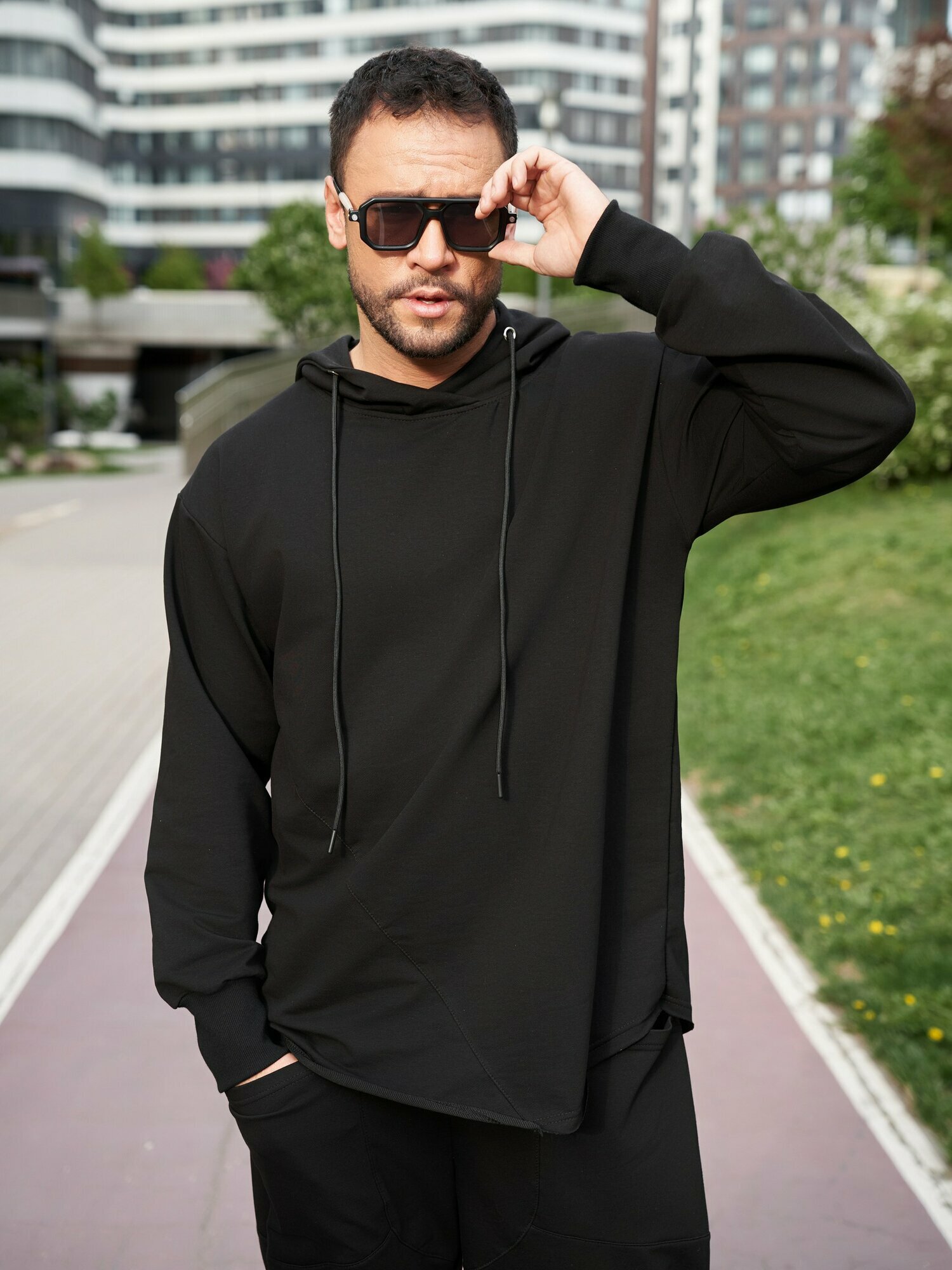 Костюм спортивный BUY-TEX.RU спортивный мужской, размер 50, черный