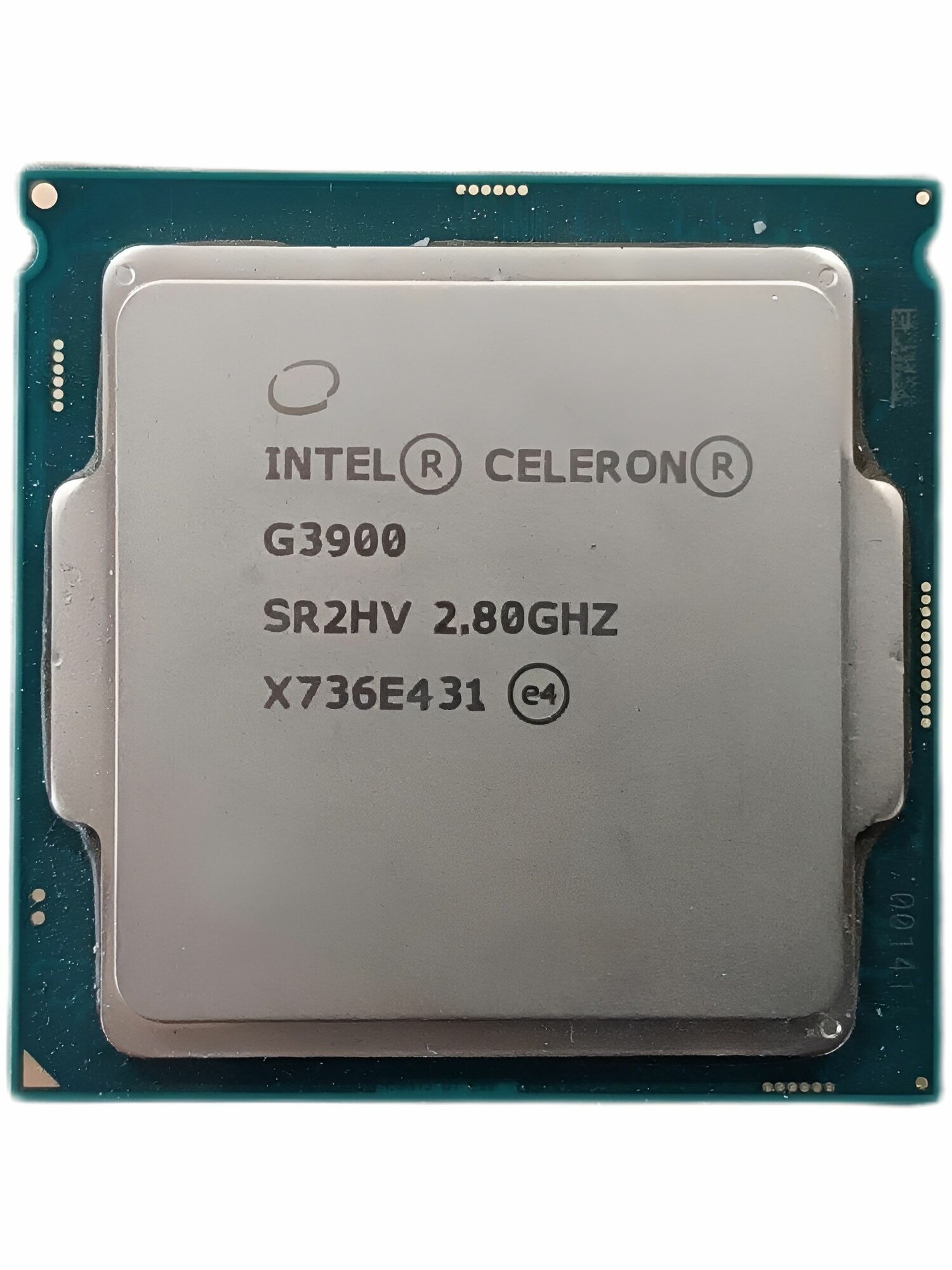 Процессор Intel Celeron G3900, 2 ядра, частота 2800МГц, сокет LGA1151