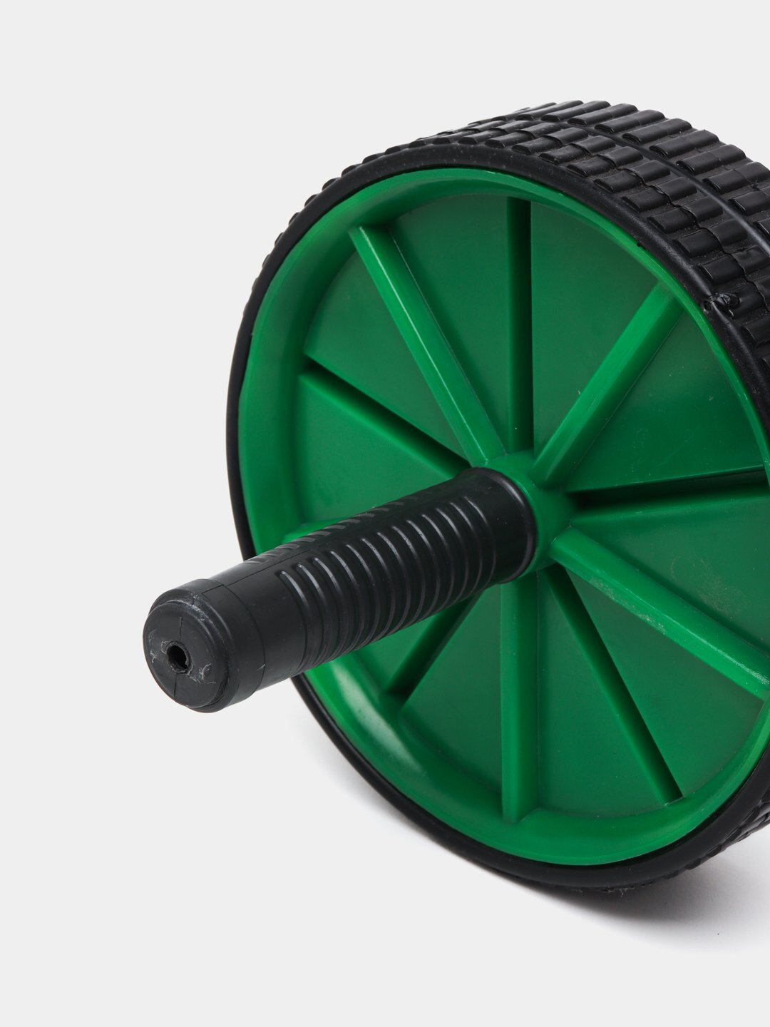 Ролик для пресса Ab Wheel, 1 колесо, противоскользящие ручки, пластик, резина — фото 1