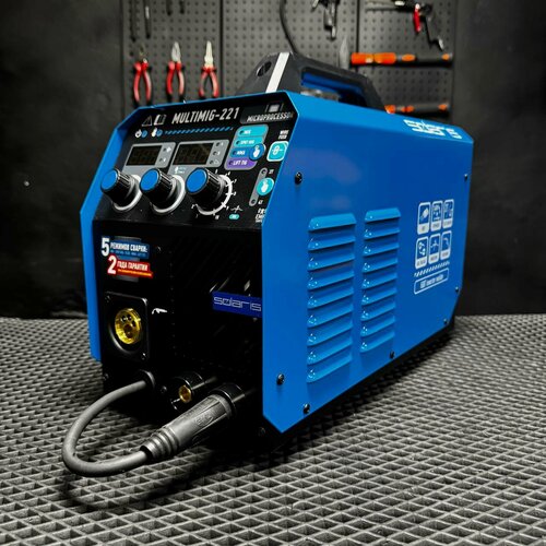 Изображение товара Сварочный аппарат инверторного типа Solaris MULTIMIG-221, TIG, MMA, MIG/MAG