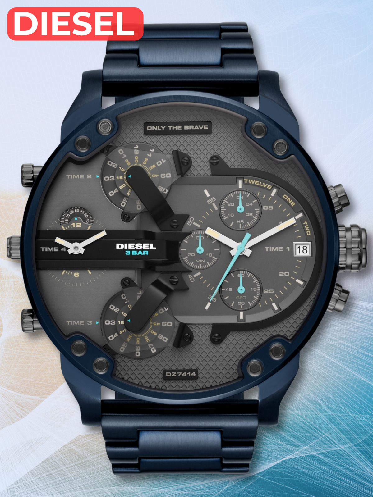 Наручные часы DIESEL, синий — фото 1