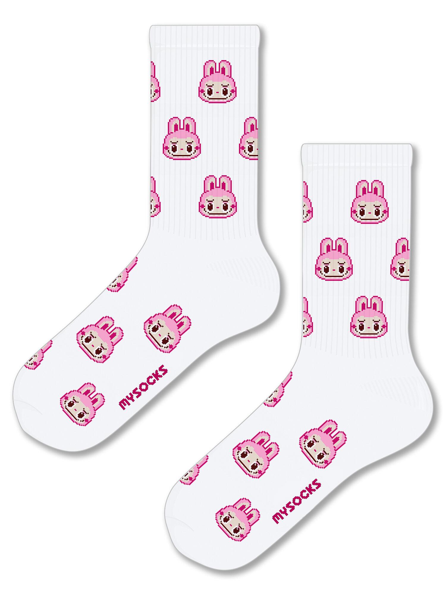 Носки MySocks Лабубу Labubu, размер 36-43, белый