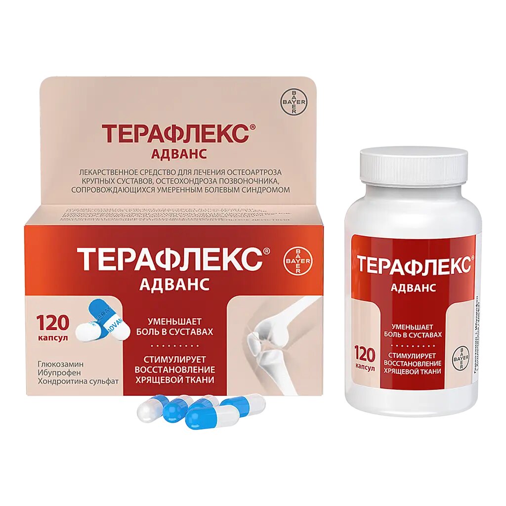 Терафлекс Адванс капсулы 250 мг+100 мг+200 мг 120 шт
