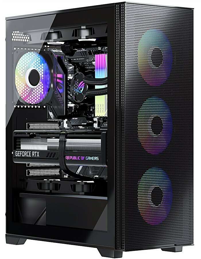 Корпус для ПК Eurocase M9 Plus черный, Mid Tower, без блока питания