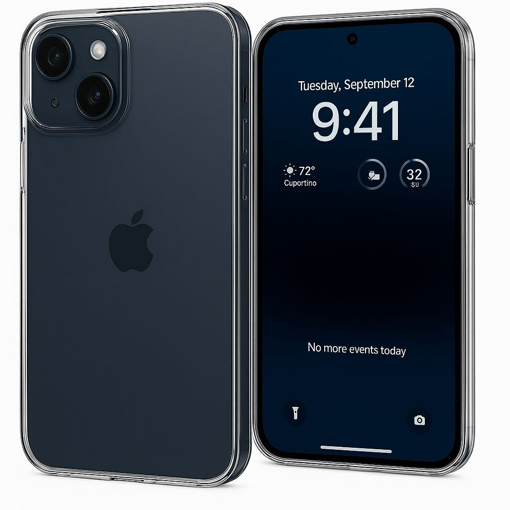 Чехол прозрачный, для Iphone 14 plus , силикон, противоударный, прозрачный.