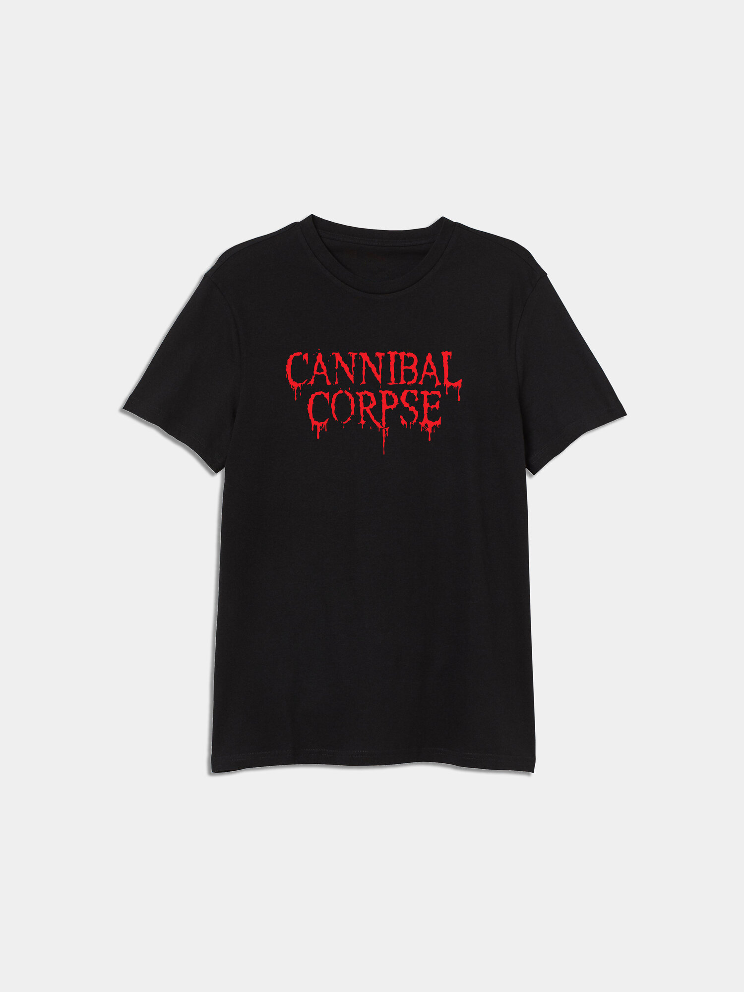 Футболка с вышивкой Cannibal Corpse, 1 шт., размер 3XL, белый/черный