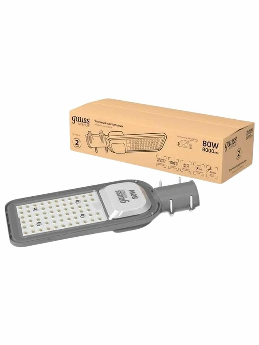 Прожектор Gauss BASIC 70W 6300lm 6500K 200-240V IP65 графитовый LED 1/10