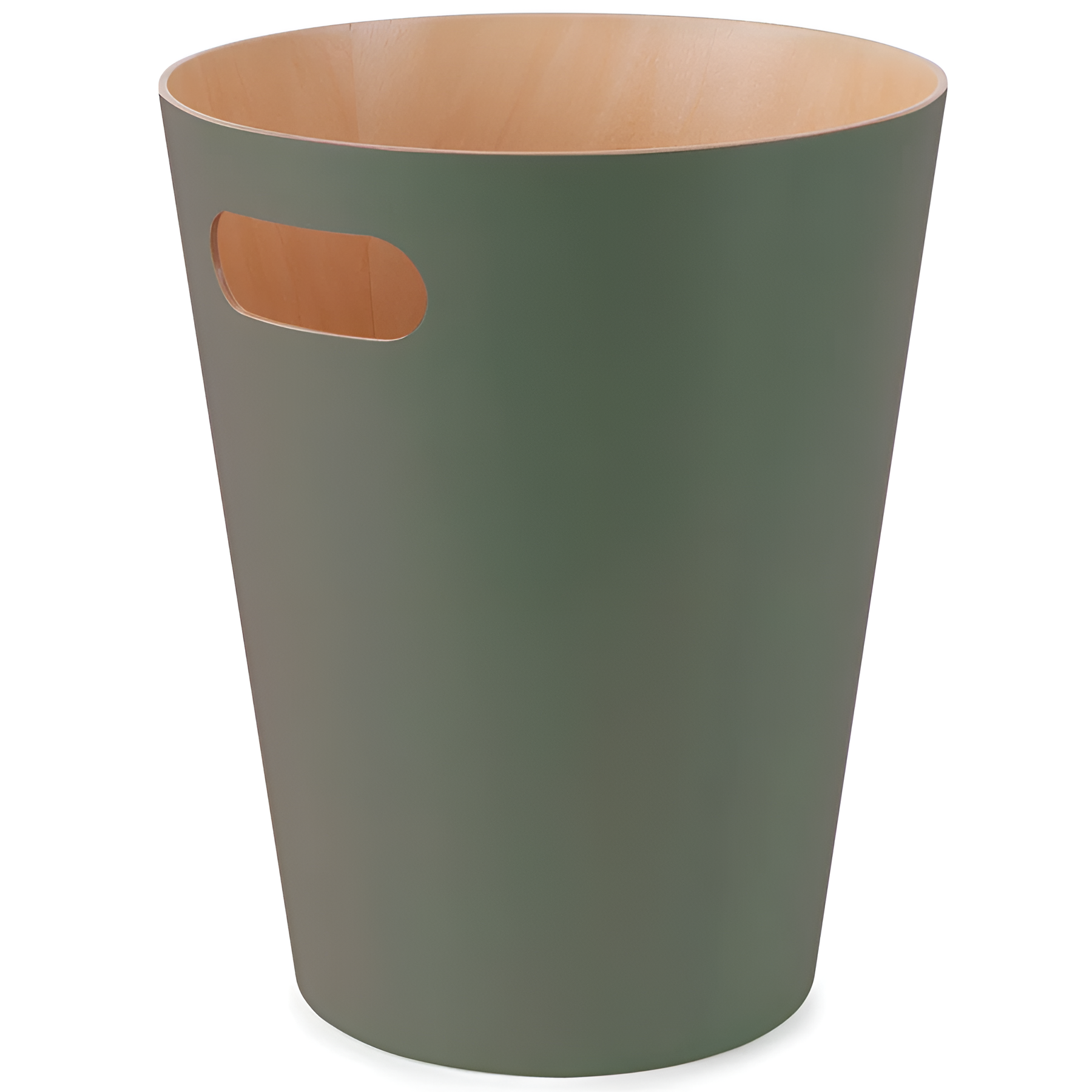 Корзина для мусора Umbra Woodrow бук тополь 75 л зелёная