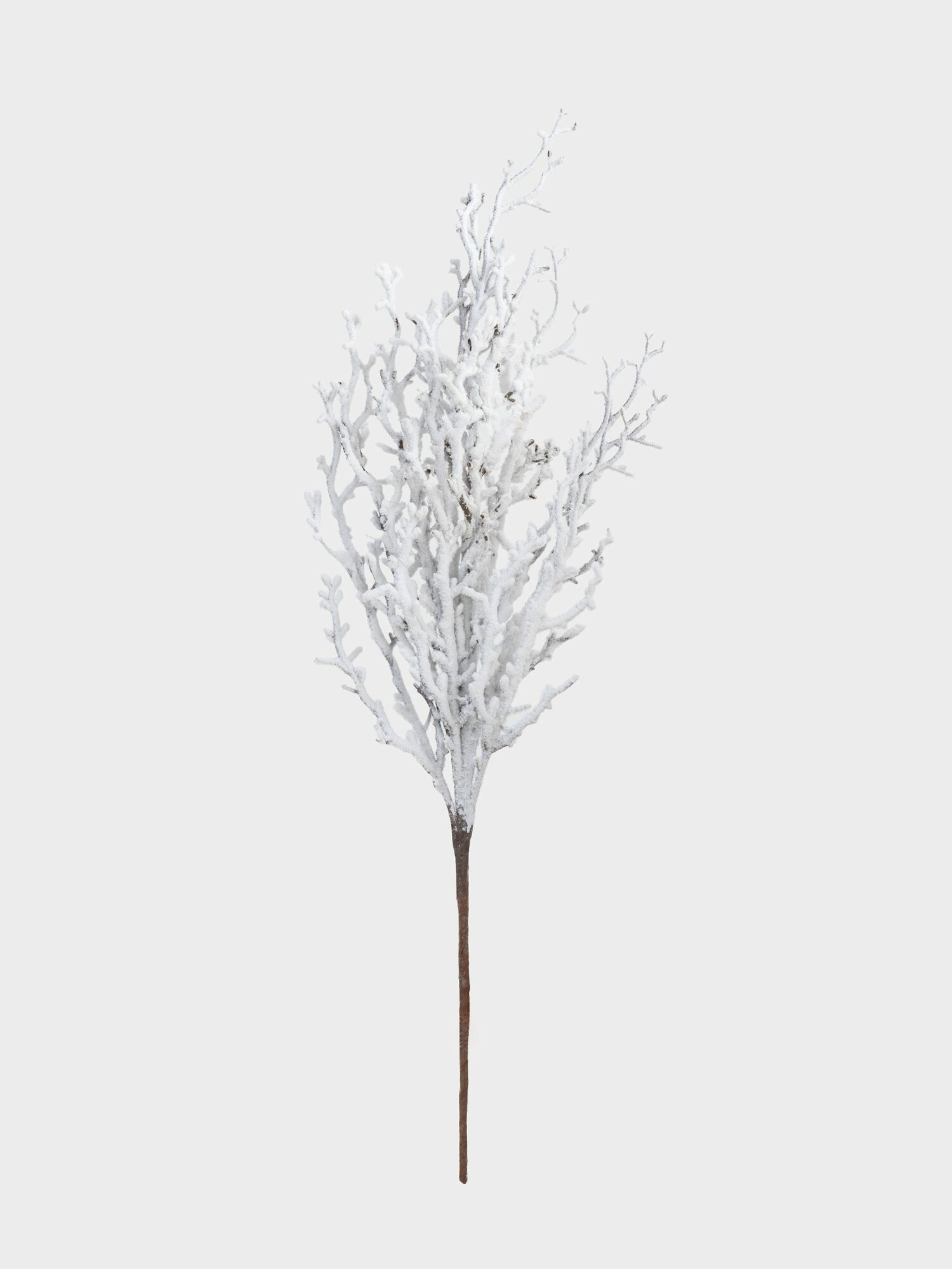 Ветка декоративная 60 см полиэстер Замороженные ветви Snowy decor