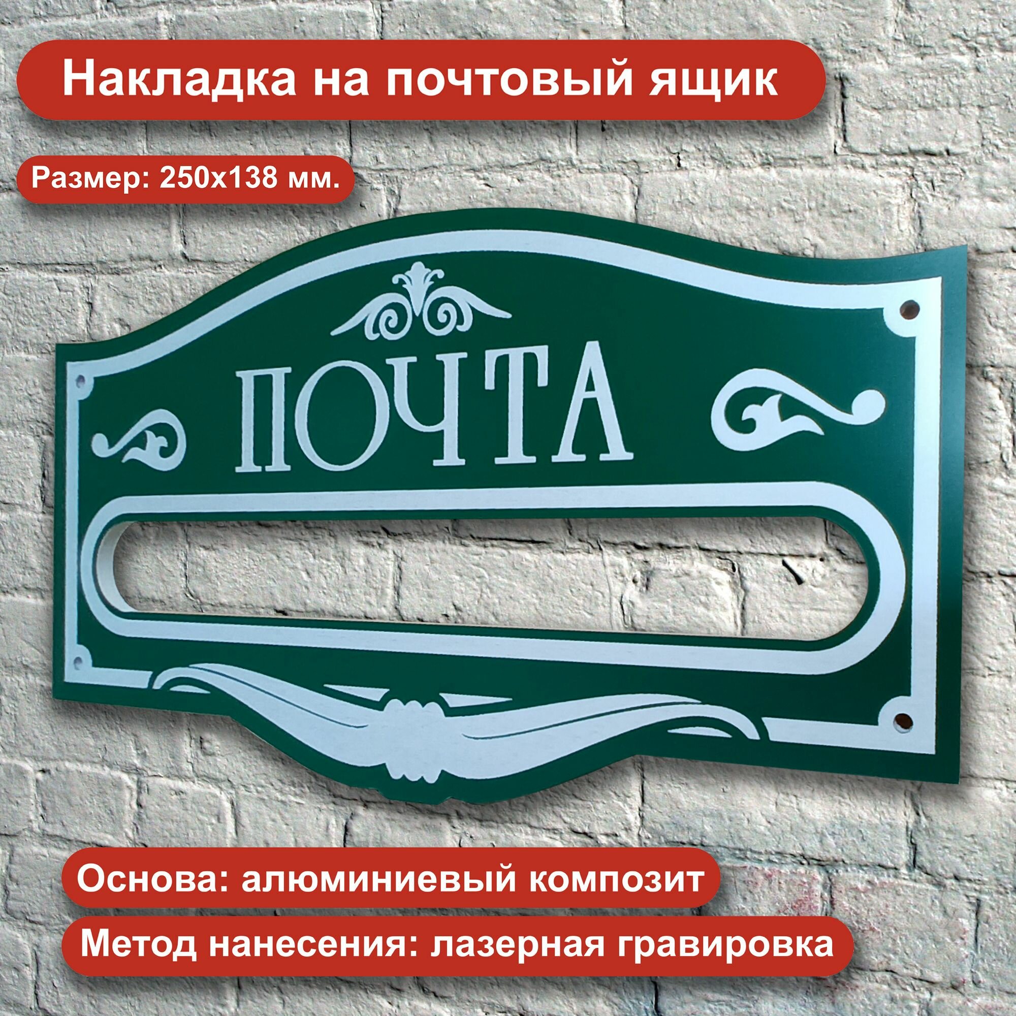 Накладка на почтовый ящик 