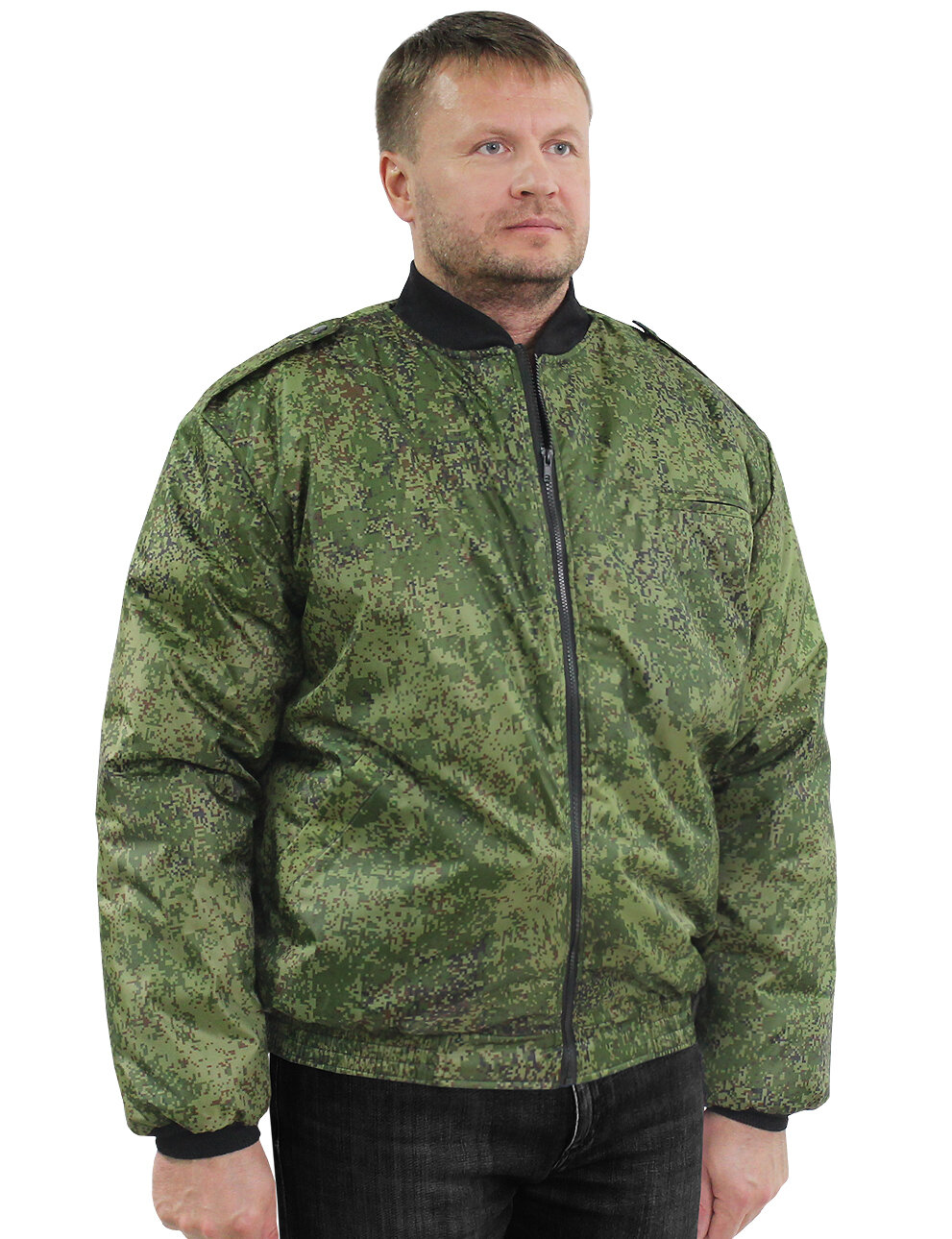 Ветровка Компания БВР осенняя камуфляж размер 44-46/170-176 хаки зеленый