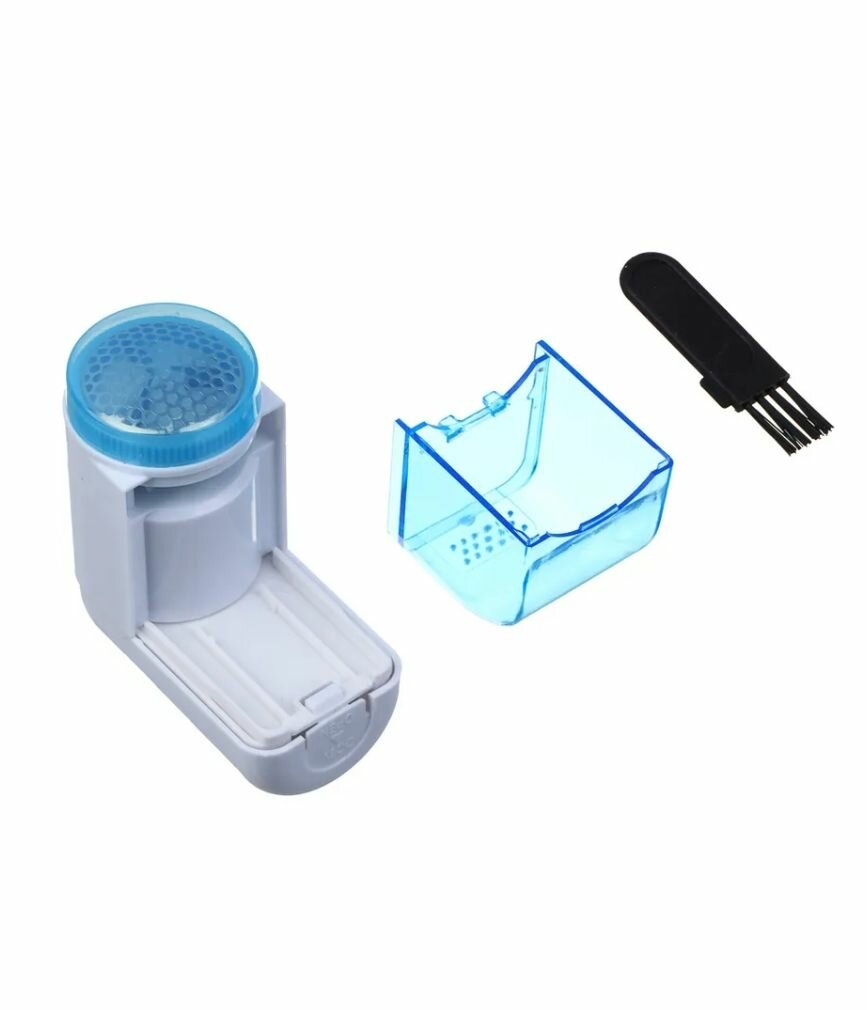 Машинка удаления катышков на одежде, цвет голубой — фото 1