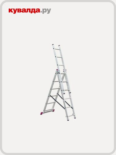 Изображение товара Лестница-стремянка трехсекционная KRAUSE CORDA 3х 6