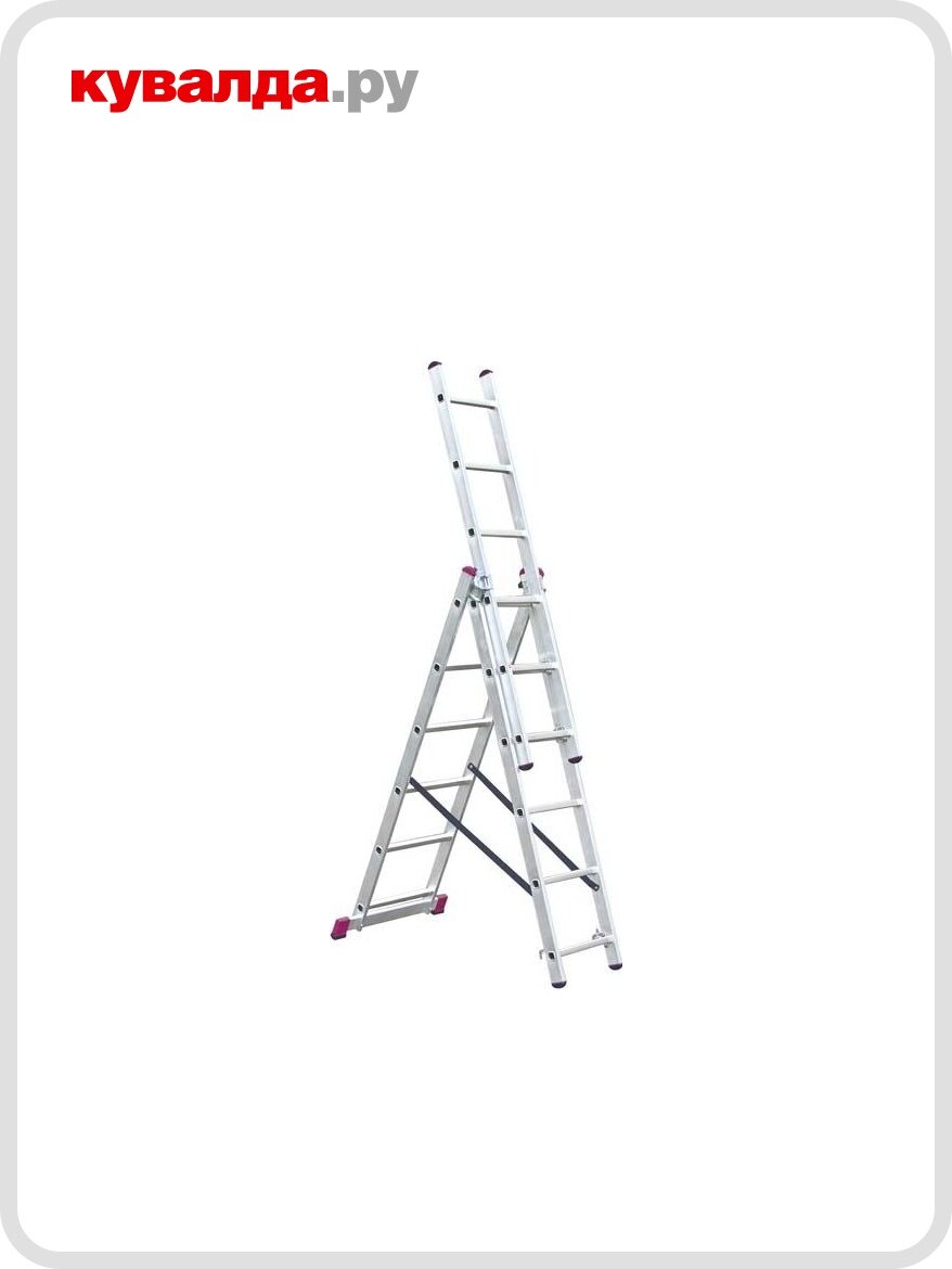 Лестница стремянка трехсекционная KRAUSE CORDA 3х 6