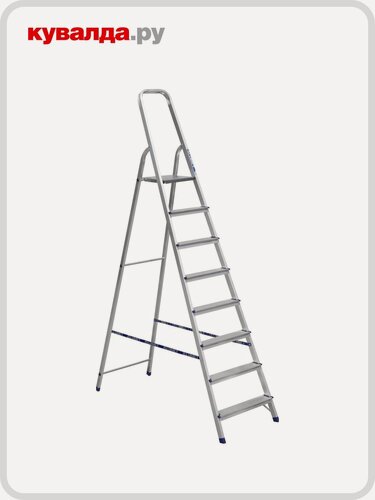 Изображение товара Стремянка алюминиевая алюмет АМ 708 8 ступеней